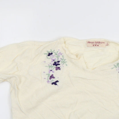 EWM Womens White   Pullover Jumper Size 18