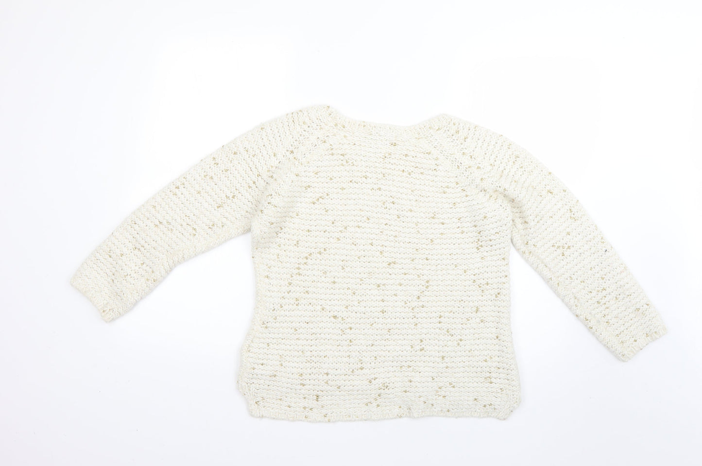 Marks and Spencer Womens Beige   Pullover Jumper Size 14