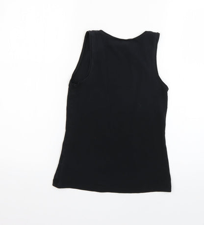 Marks & Spencer Womens Black   Basic T-Shirt Size 10