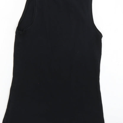 Marks & Spencer Womens Black   Basic T-Shirt Size 10