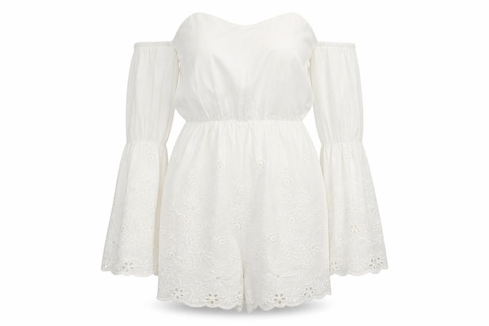 Kiss the Sky Womens White   Jumpsuit One-Piece Size XL