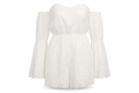 Kiss the Sky Womens White   Jumpsuit One-Piece Size XL