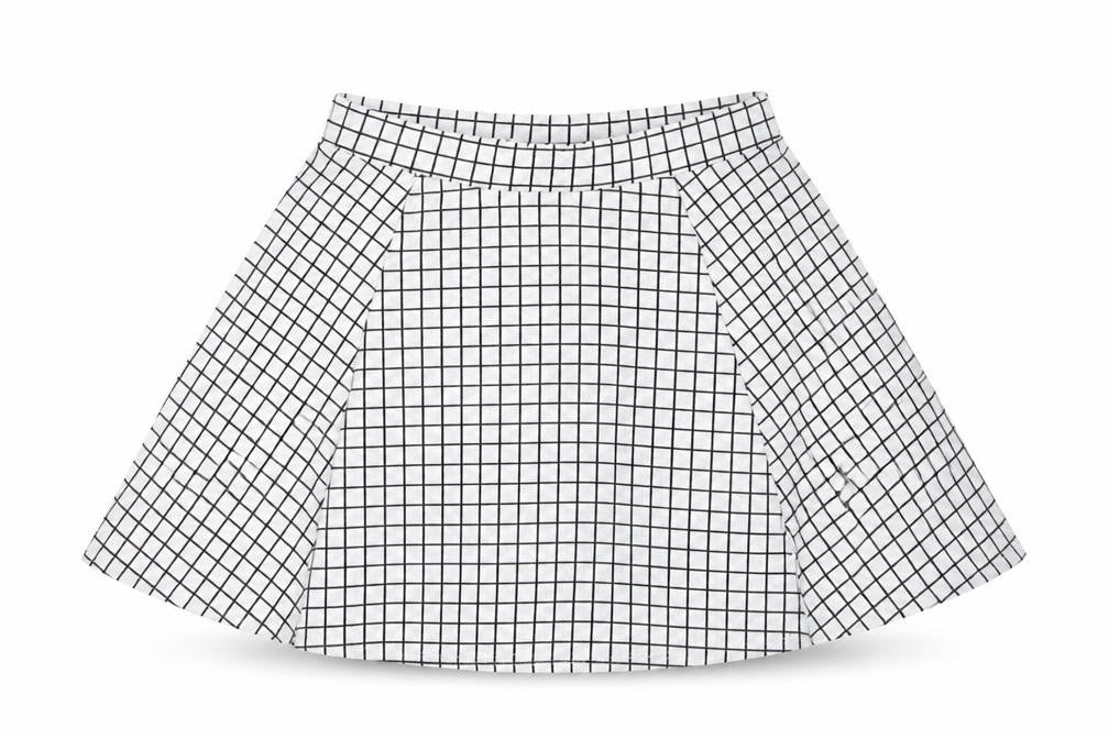 New Look Womens Multicoloured Check  Flare Skirt Size 10