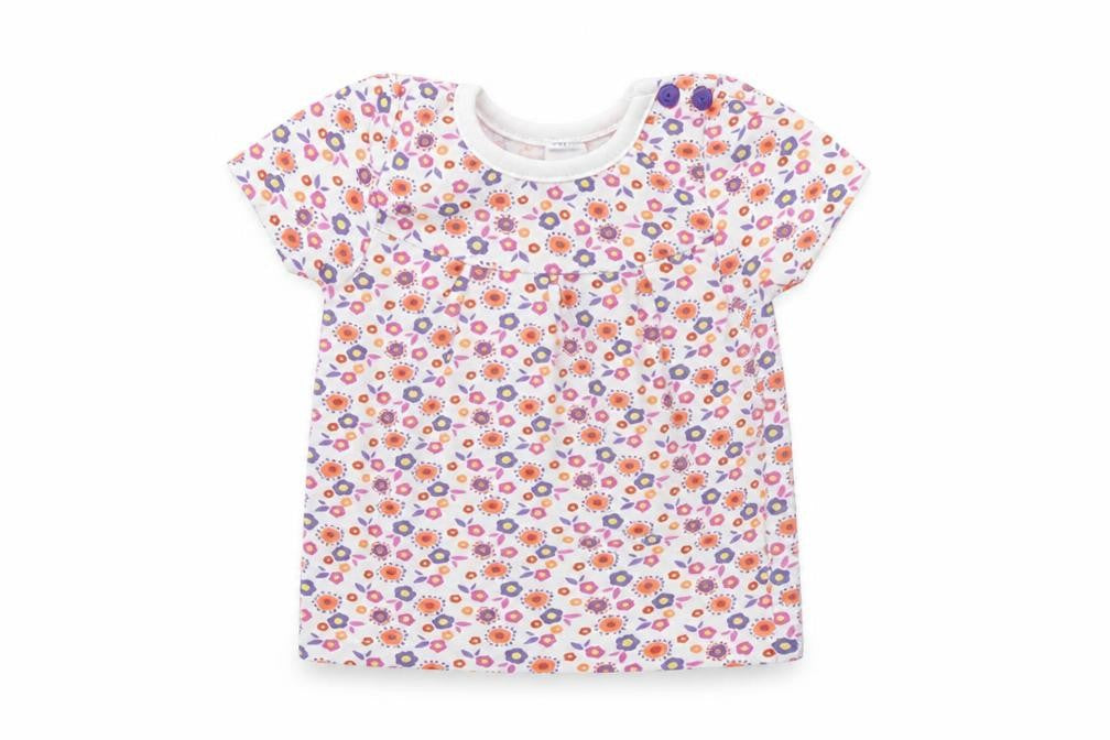 M&Co Baby Multicoloured Floral  Basic T-Shirt Size 0-3 Months