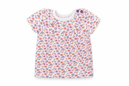 M&Co Baby Multicoloured Floral  Basic T-Shirt Size 0-3 Months