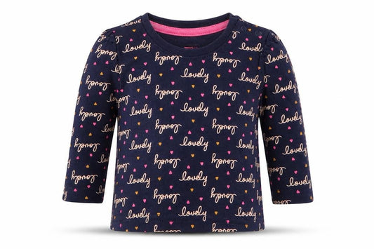 Primark Baby Blue Geometric  Basic T-Shirt Size 0-3 Months