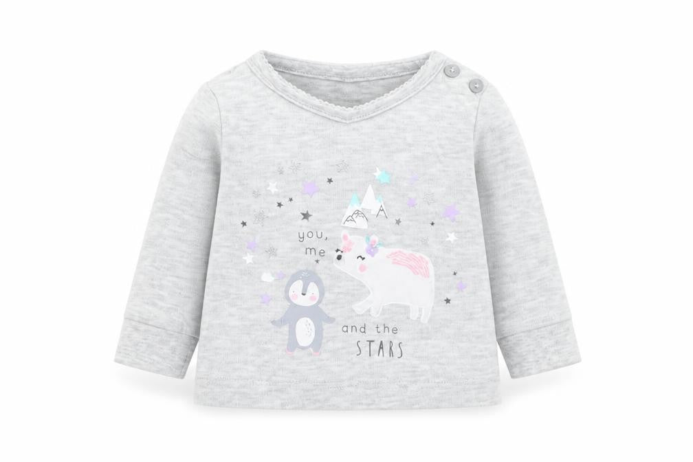Primark Baby Grey   Basic T-Shirt Size 0-3 Months