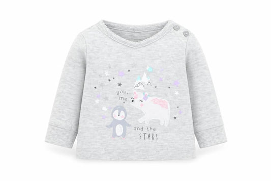 Primark Baby Grey   Basic T-Shirt Size 0-3 Months