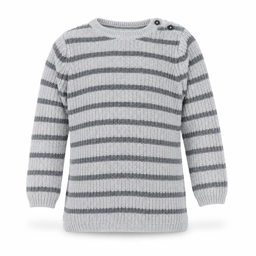 NEXT Girls Grey Striped  Pullover Jumper Size 5 Years