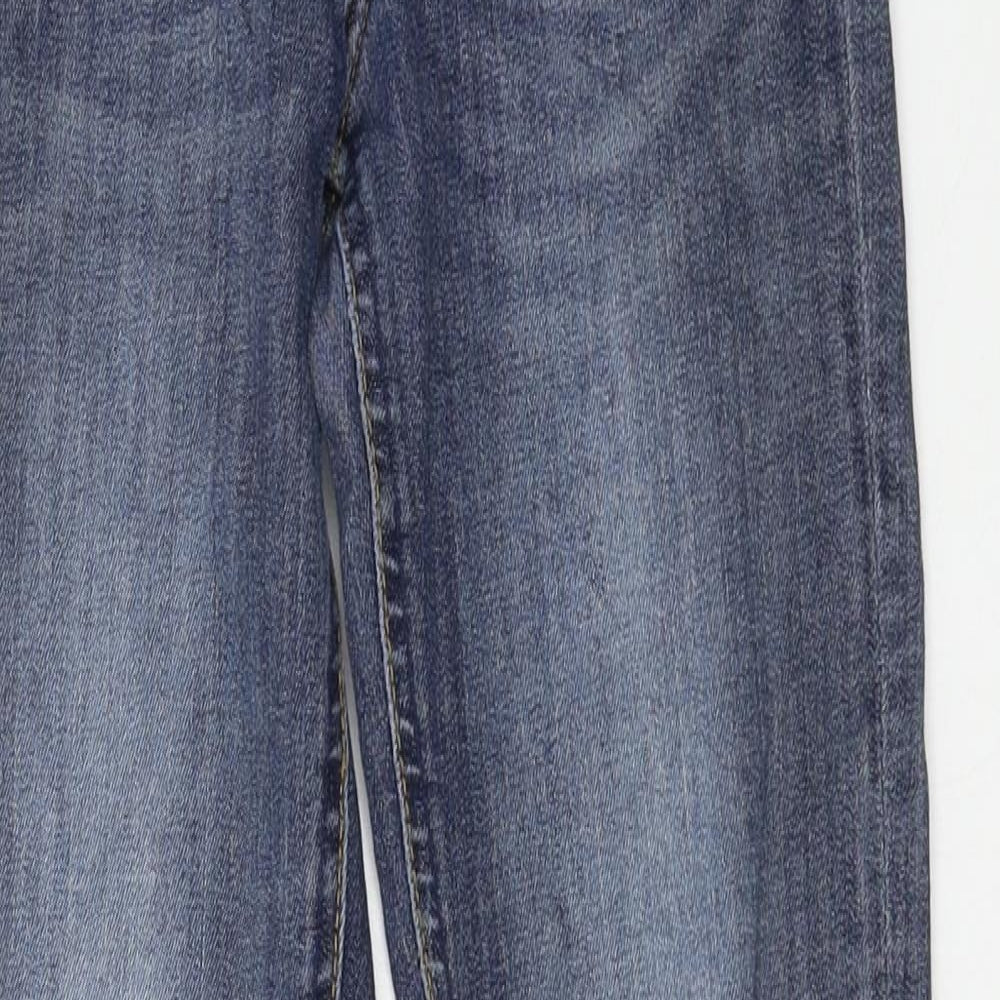 H&M Womens Blue  Denim Straight Jeans Size 25 in L27 in