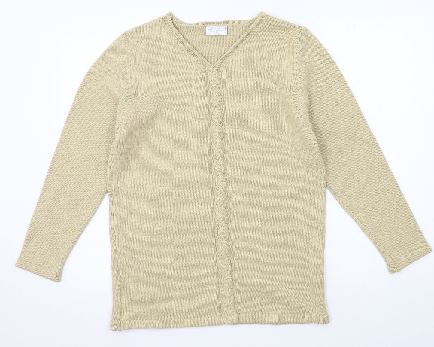 Cotswold Womens Beige  Knit Pullover Jumper Size 8