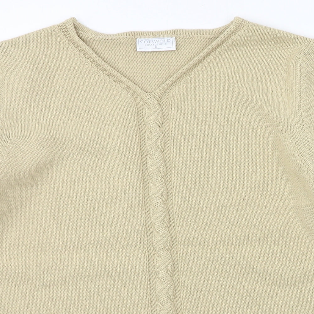 Cotswold Womens Beige  Knit Pullover Jumper Size 8