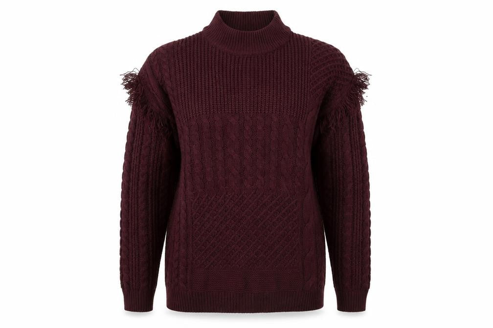 Select Womens Purple  Knit Pullover Jumper Size 14