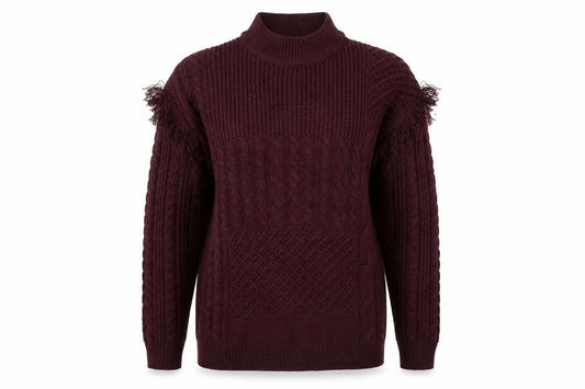 Select Womens Purple  Knit Pullover Jumper Size 14