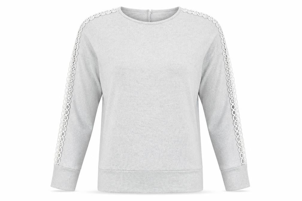 Dorothy Perkins Womens Grey  Knit Pullover Jumper Size 12