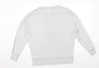 Dorothy Perkins Womens Grey  Knit Pullover Jumper Size 12