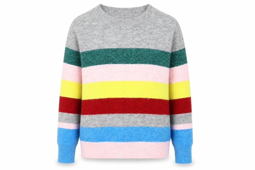 River Island Womens Multicoloured Striped Knit Pullover Jumper Size XS