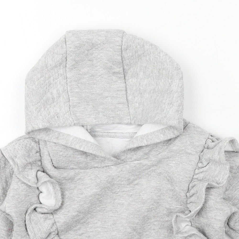 Matalan Boys Grey  Jersey Pullover Hoodie Size 2-3 Years