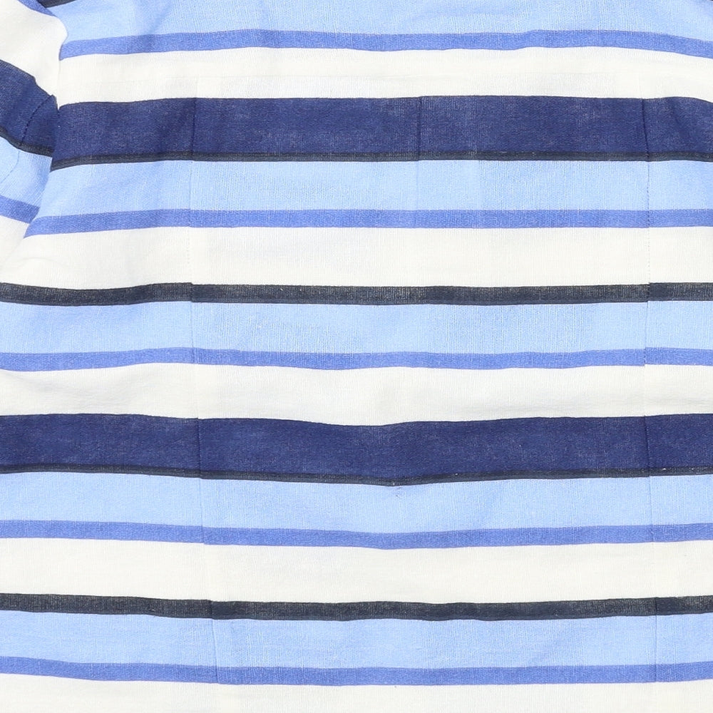 Cotton Traders Womens Blue Striped  Jacket  Size 10