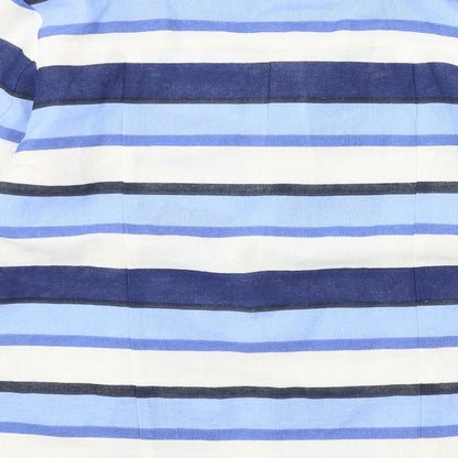 Cotton Traders Womens Blue Striped  Jacket  Size 10