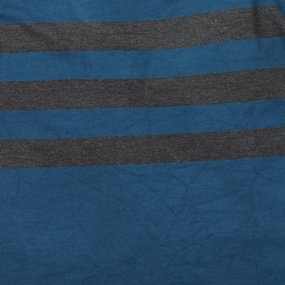 Chianti  Womens Blue Striped Knit Pullover Jumper Size L