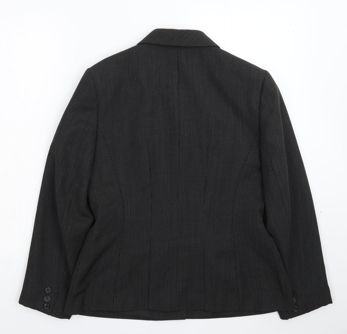 Next Womens Black Striped  Jacket Suit Jacket Size 12
