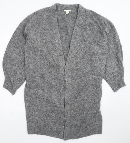 H&M Womens Grey  Knit Cardigan Jumper Size M