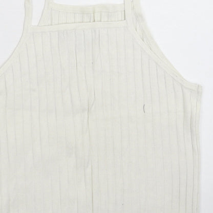 Atmosphere Womens White  Knit Basic Tank Size 14