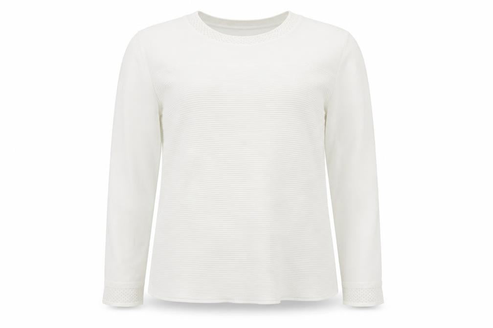 TU Womens White  Knit Pullover Jumper Size 18