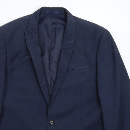 Cedarwood State Mens Blue Jacket Suit Jacket Size 40