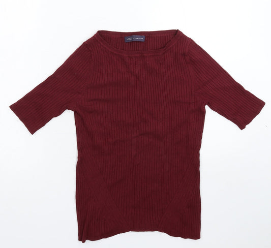 Marks and Spencer Womens Brown  Knit Pullover Jumper Size 12