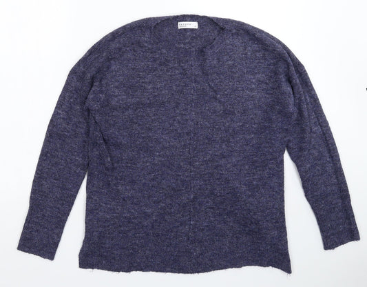 Papaya Womens Blue  Knit Pullover Jumper Size M