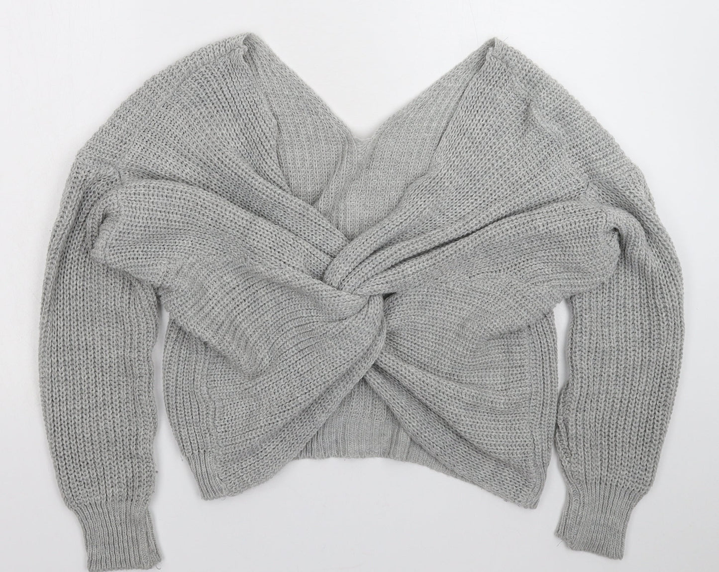 Preworn Womens Grey  Knit Pullover Jumper Size XL