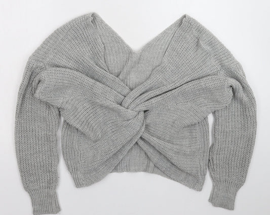Preworn Womens Grey  Knit Pullover Jumper Size XL
