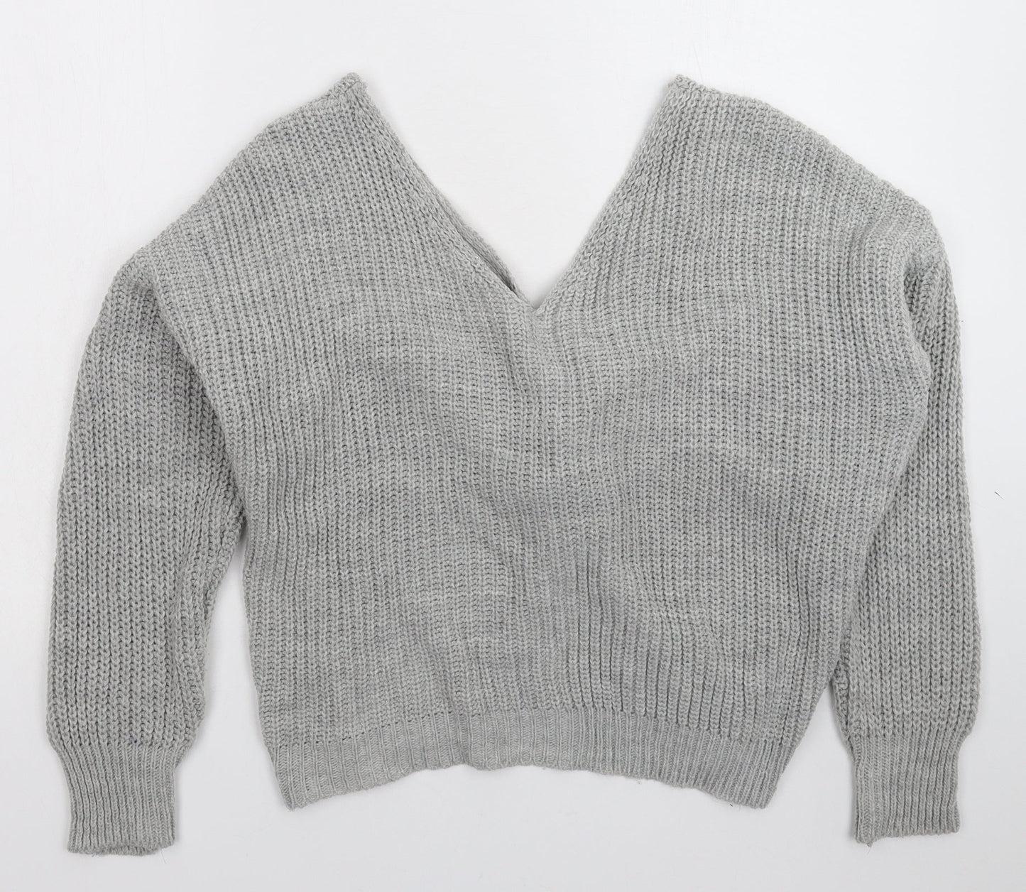 Preworn Womens Grey  Knit Pullover Jumper Size XL