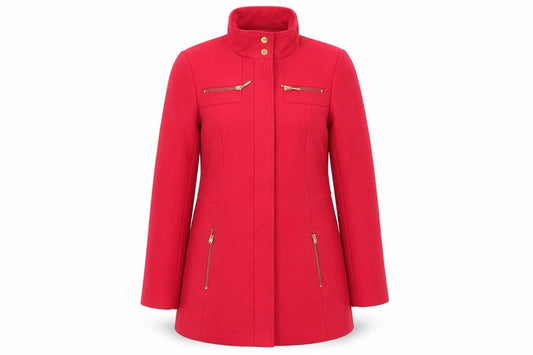 Asda George Womens Red   Overcoat Coat Size 10