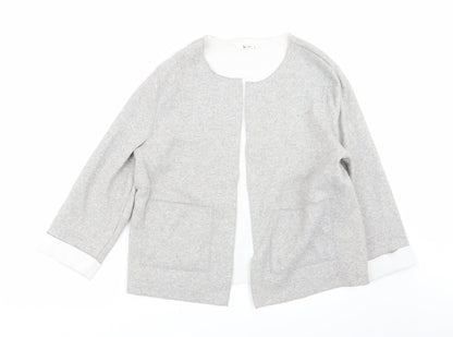 Tu Womens Grey   Cardigan Jumper Size 14