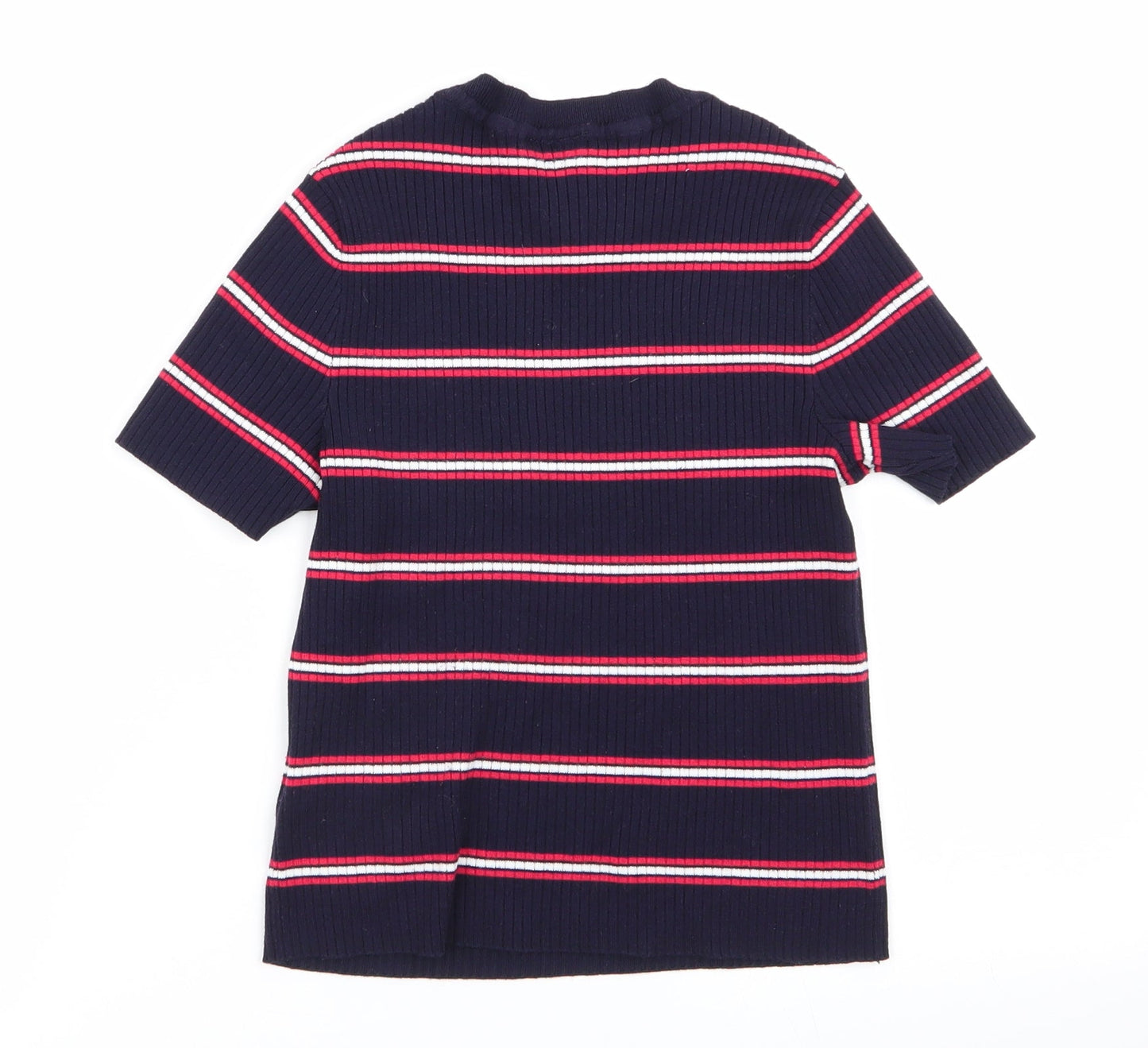 Divided by H&M Womens Multicoloured Striped  Basic T-Shirt Size 6