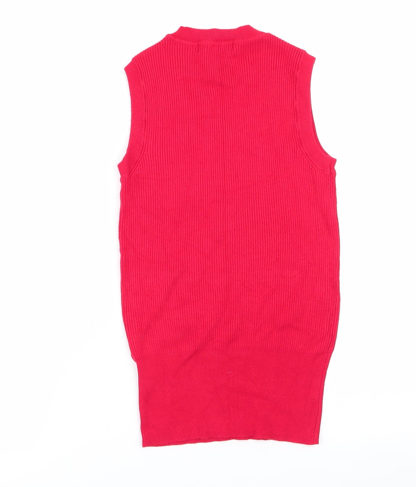 M&S Womens Red   Basic Tank Size 10