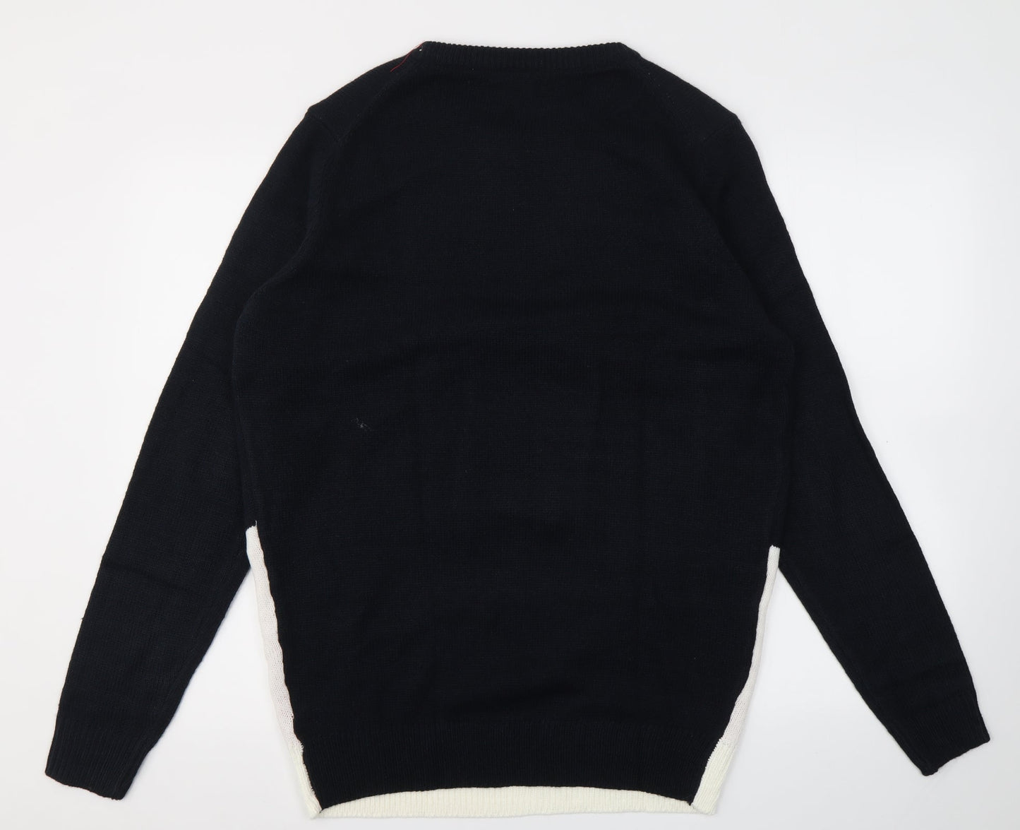 Livergy Mens Blue Geometric  Pullover Sweatshirt Size L