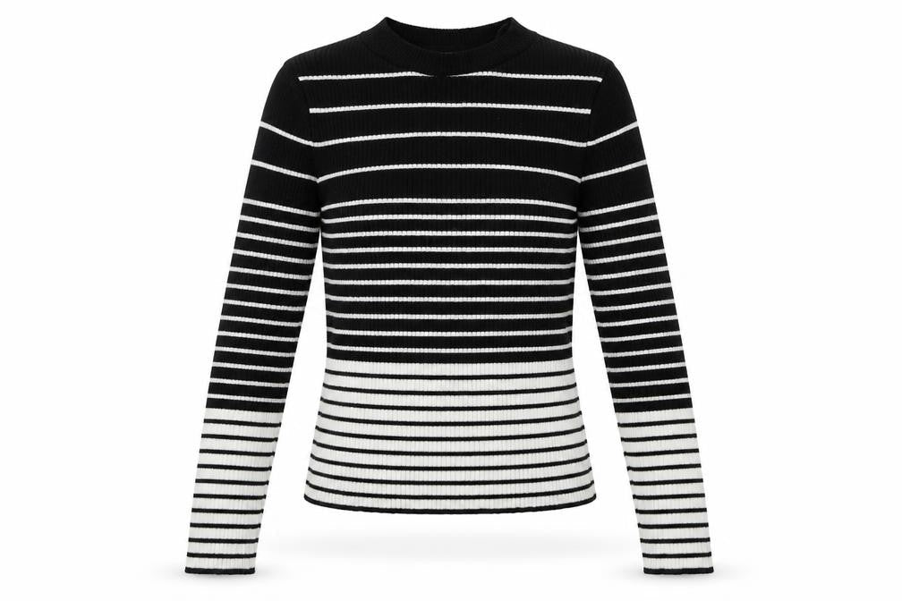 Topshop Womens Multicoloured Striped  Pullover Jumper Size M