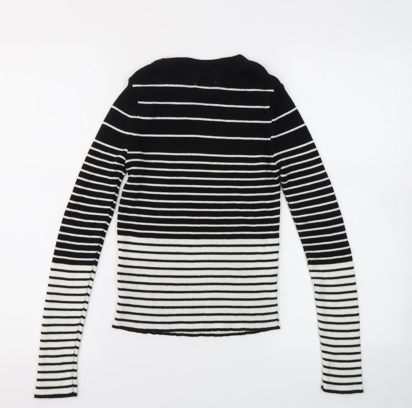 Topshop Womens Multicoloured Striped  Pullover Jumper Size M