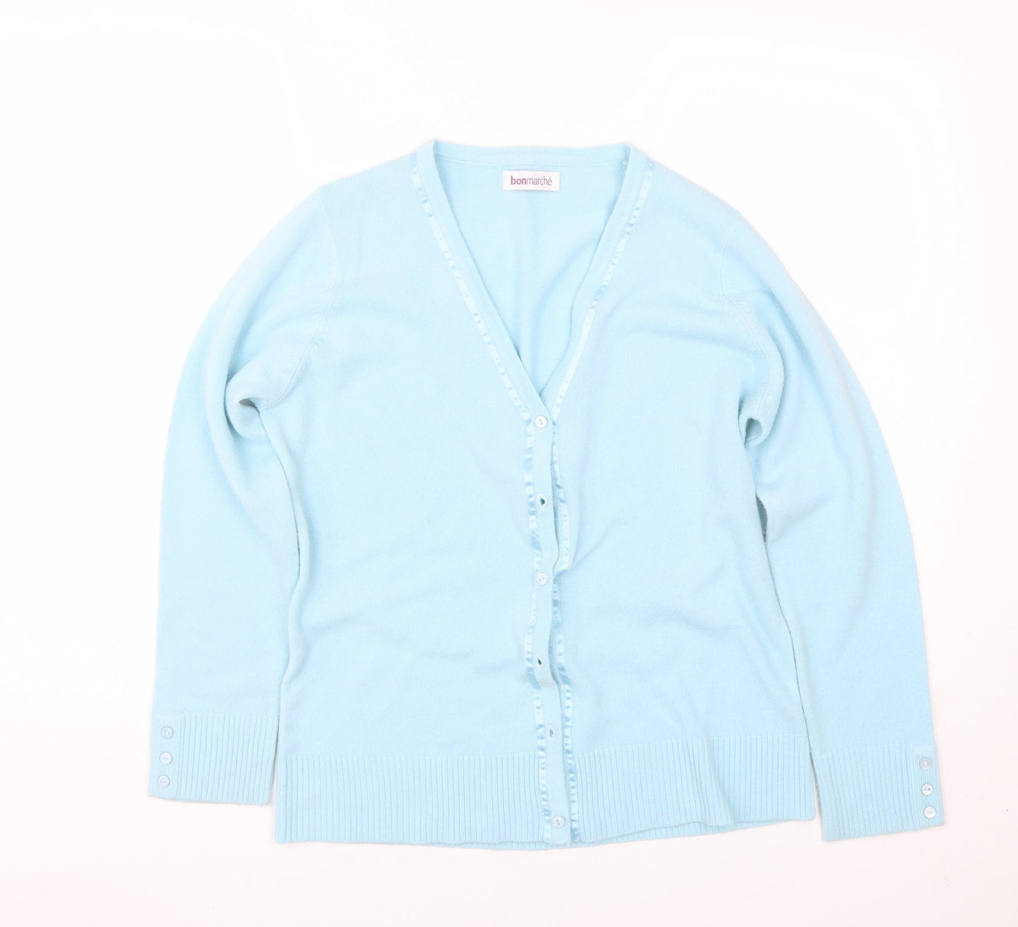 Bonmarche Womens Blue   Cardigan Jumper Size M