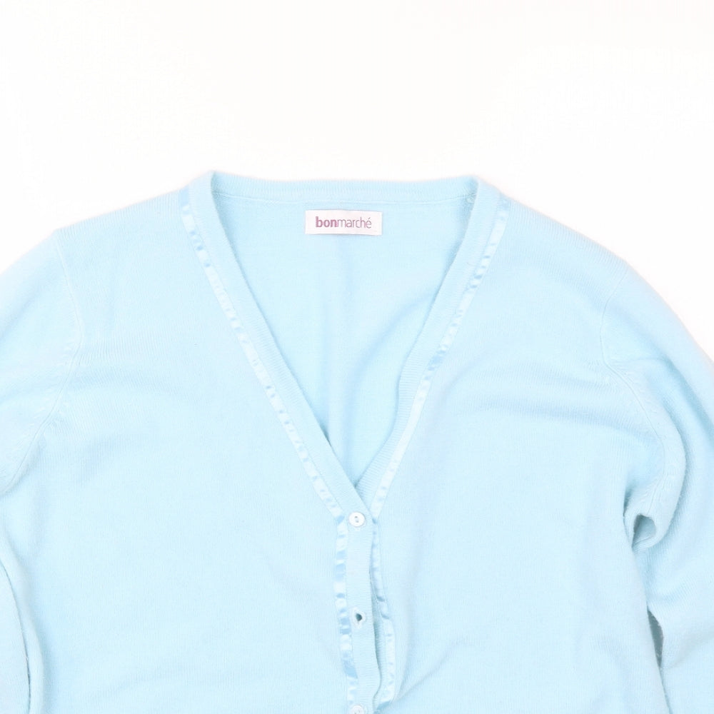 Bonmarche Womens Blue   Cardigan Jumper Size M