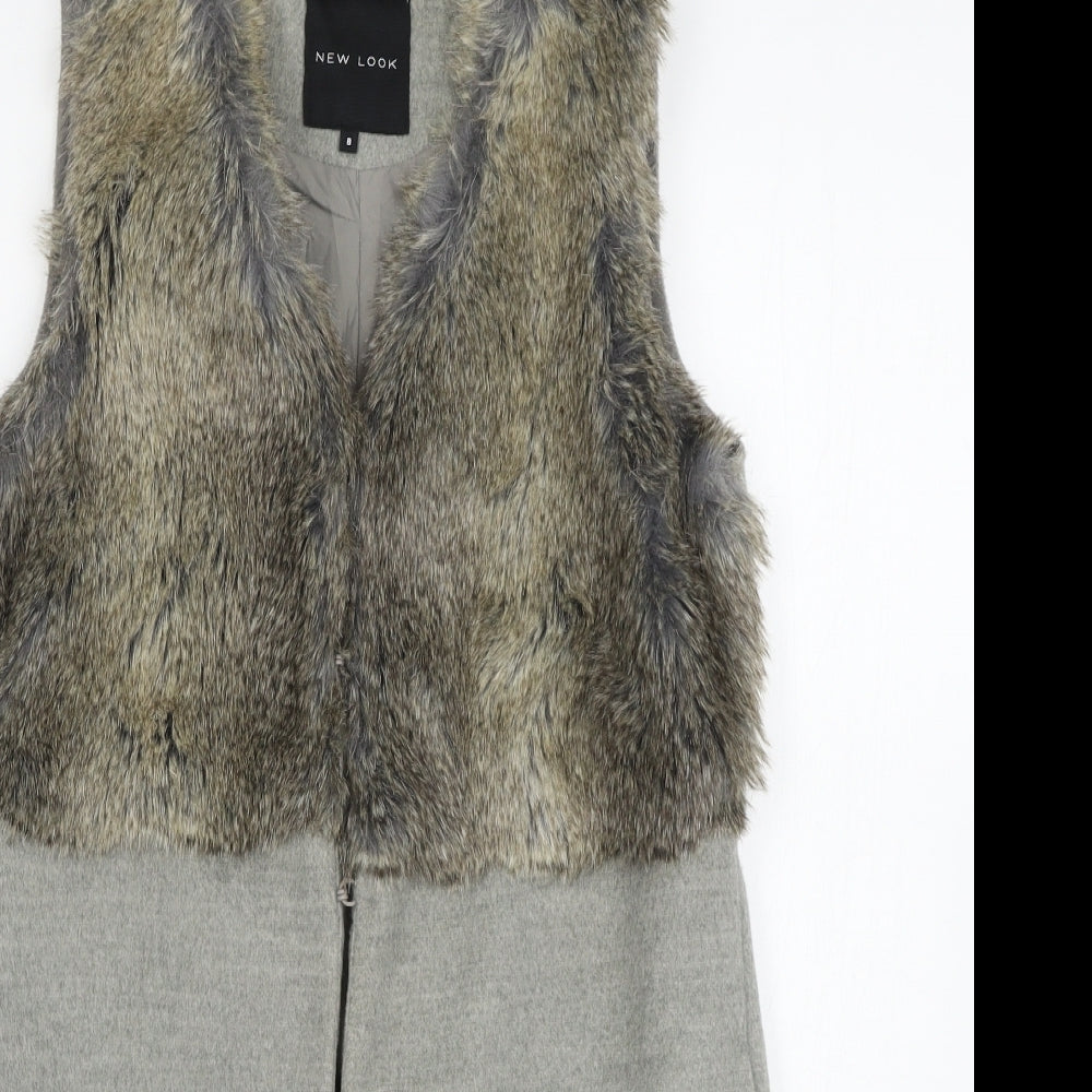 New Look Womens Grey   Gilet Jacket Size 8