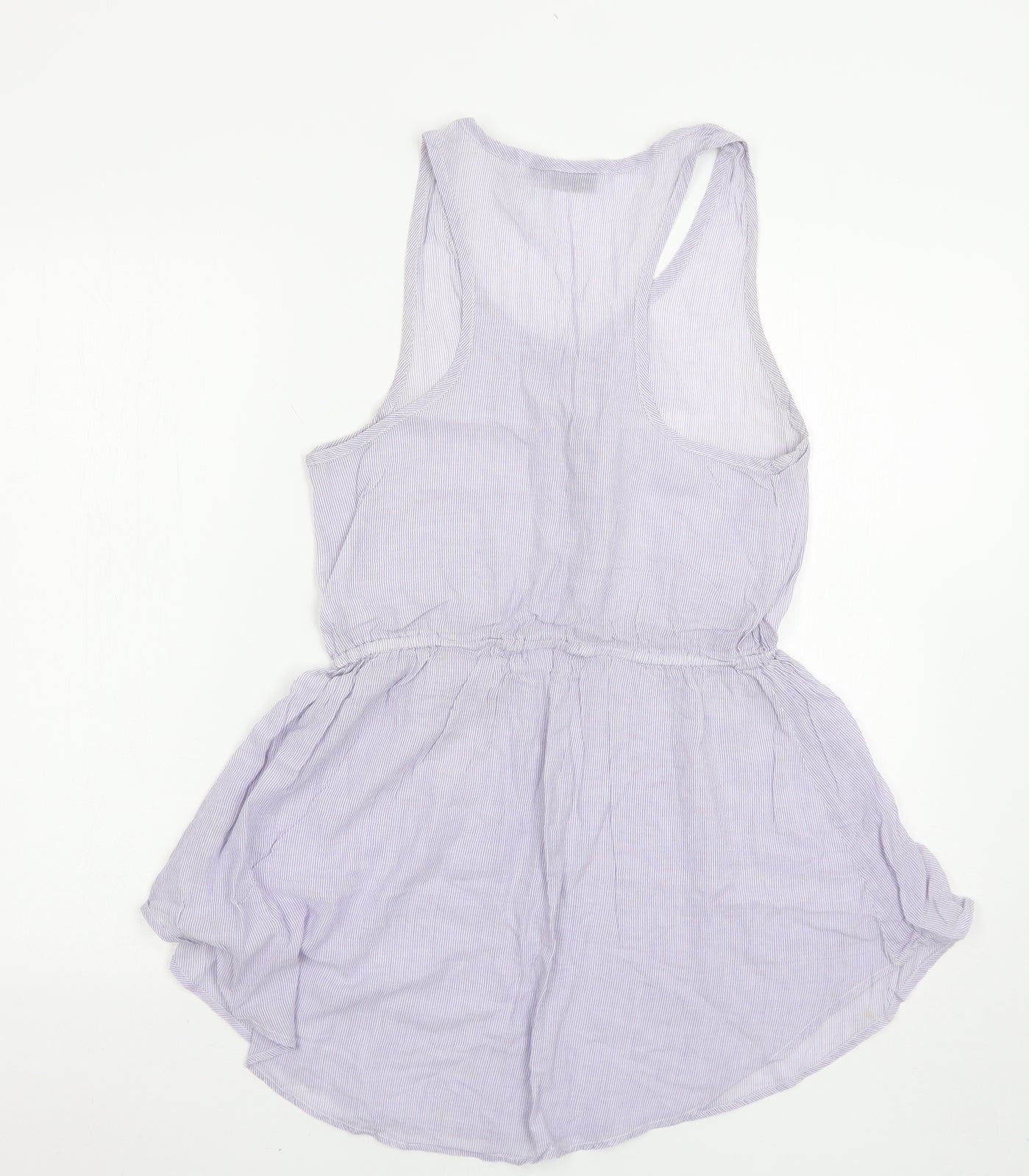 Topshop Womens Blue Striped  Mini  Size S