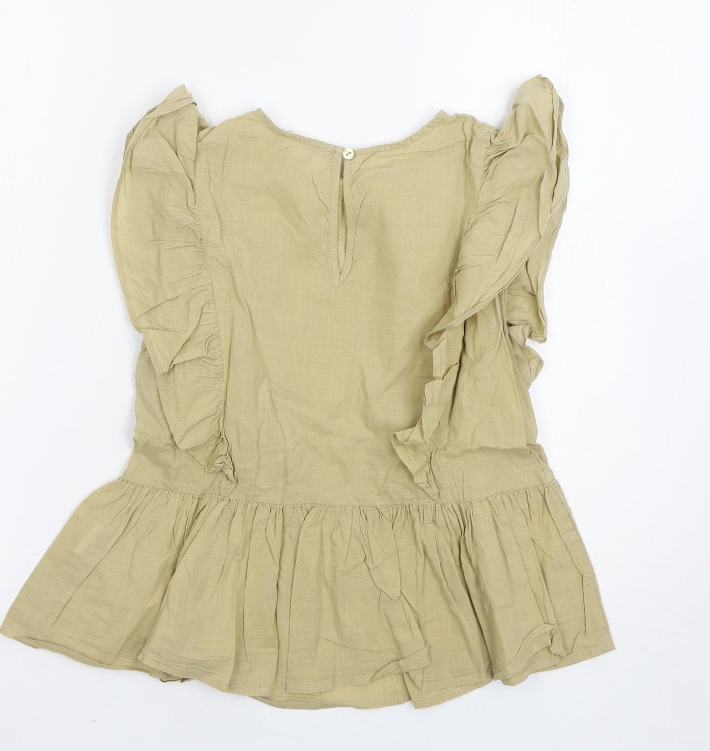 Lost Stock Womens Brown   Basic Blouse Size S
