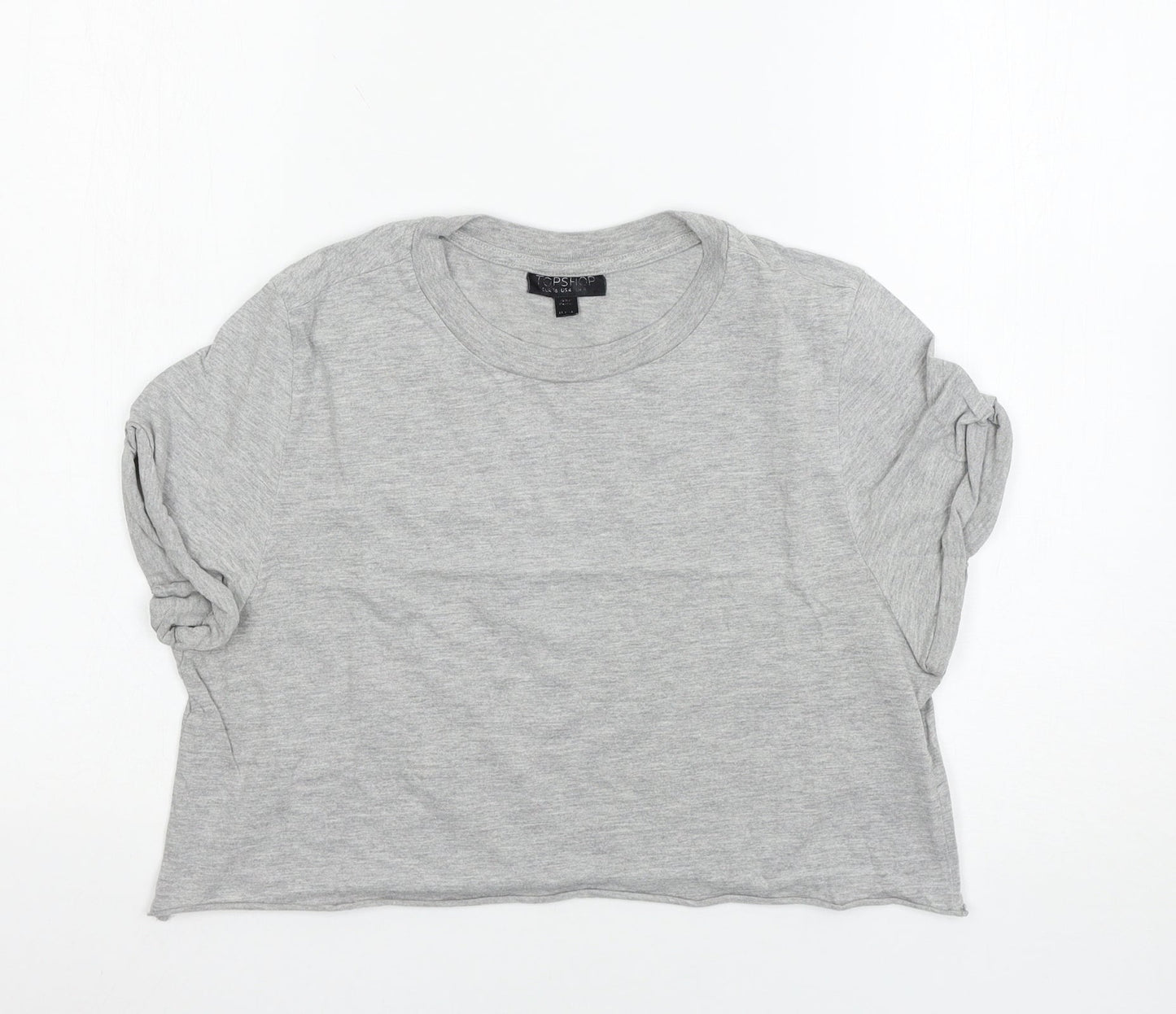 Topshop Womens Grey   Basic T-Shirt Size 8