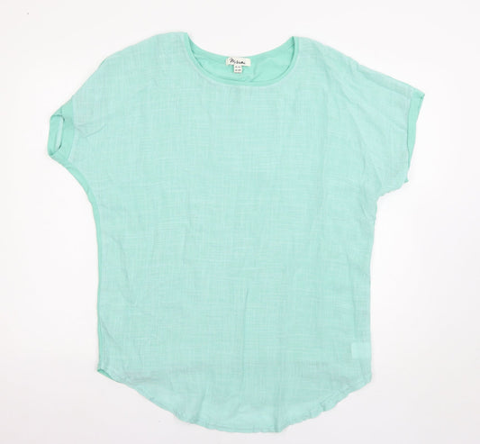 Misumi Womens Green   Basic T-Shirt Size M