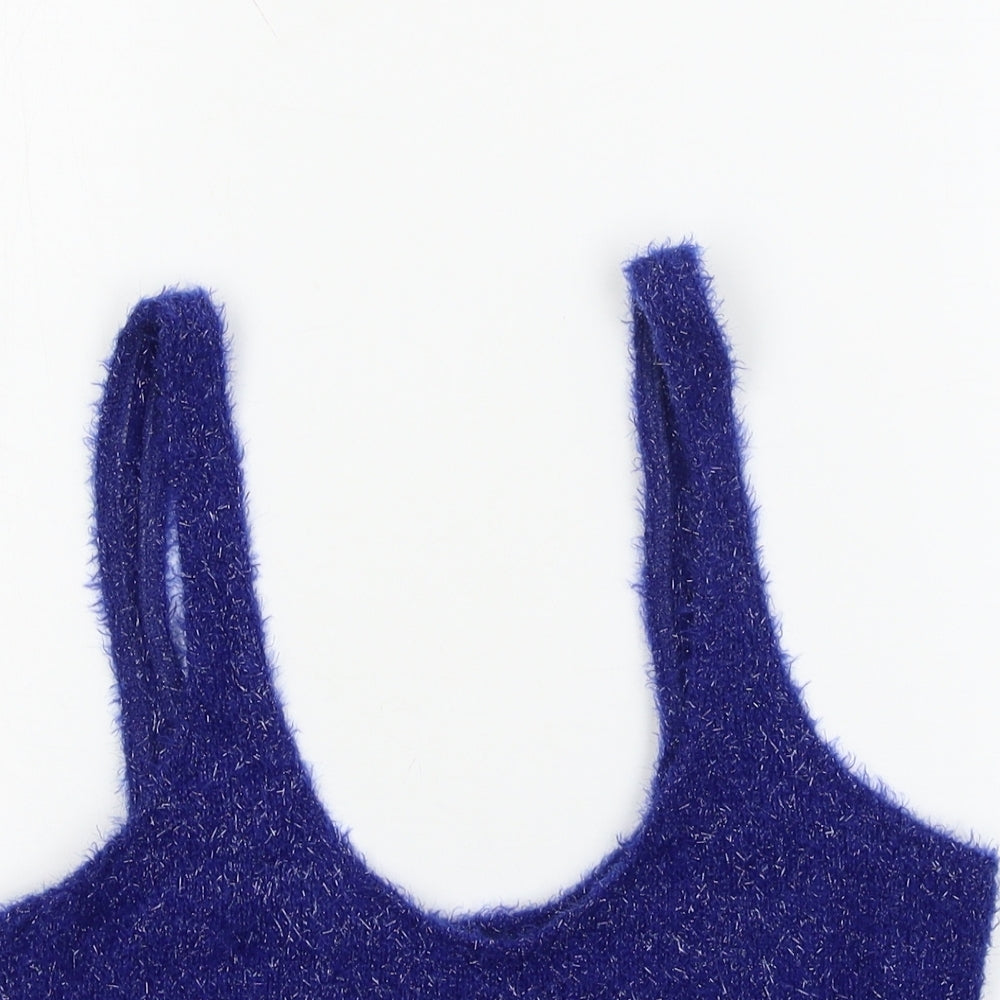 Bershka Womens Blue   Basic Tank Size M